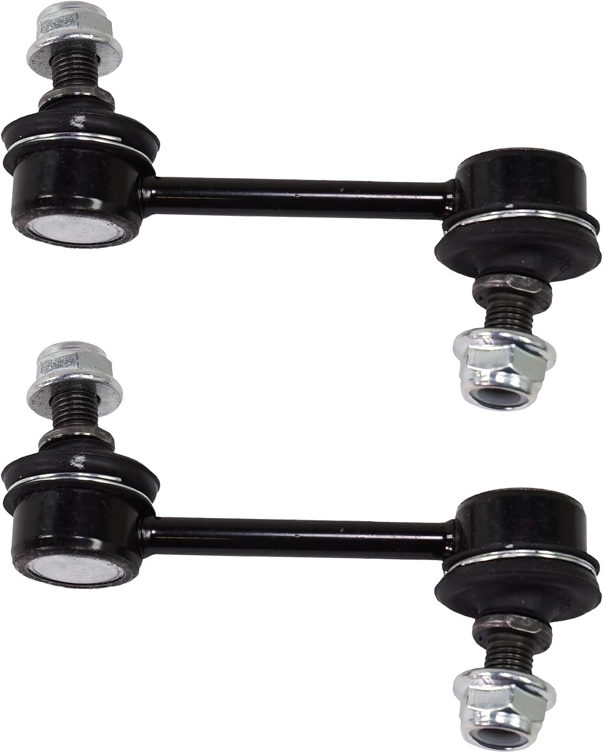 Toyota Corolla 2003 2004 2005 2006 Sway Bar Link Driver And Passenger Side | Pair | Rear | Rubber Bushing | Non-Greasable | Replacement For 889712297, 4883001010